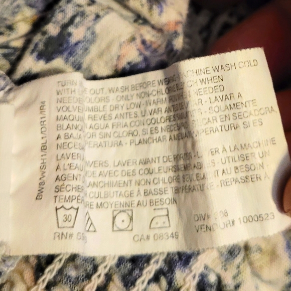 Vintage Lucky Embroidered Front Smocked Waist Peasant Blouse - Picture 5 of 7